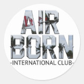 AIR BORN INT STICKER (Voorkant)