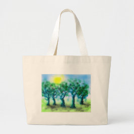 Air Brush Trees Jumbo Bag Grote Tote Bag