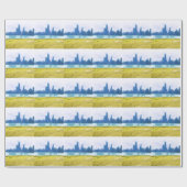 Air Brushed Chicago Skyline Cadeaupapier (Vlak)