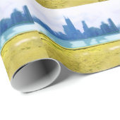 Air Brushed Chicago Skyline Cadeaupapier (Rol Hoek)