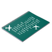 Air Cadet vliegles leren vliegen vliegtuigen Notitieboek (Linkerzijde)