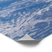 Air Canada 747 over de Rocky Mountains Poster (Hoek)