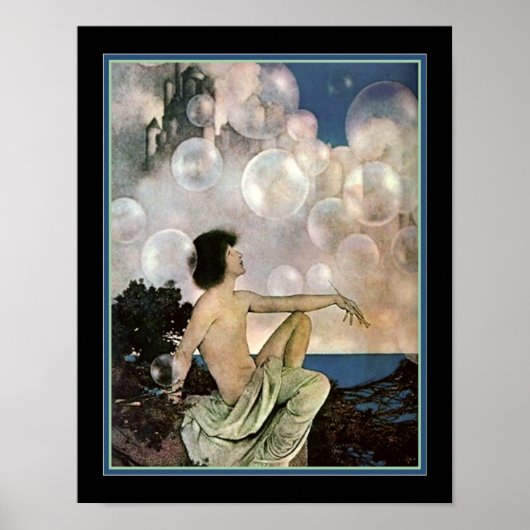 "Air Castles" ca. 1904 Maxfield Parrish Poster (Voorkant)