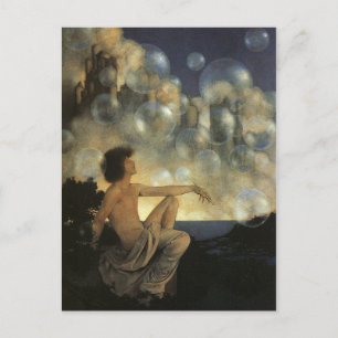 Air Castles, Maxfield Parrish Fine  Briefkaart