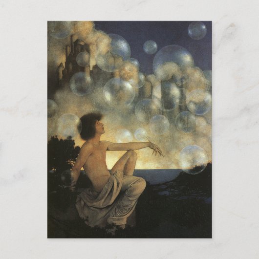 Air Castles, Maxfield Parrish Fine  Briefkaart (Voorkant)