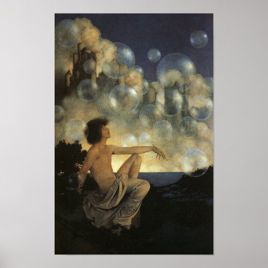 Air Castles, Maxfield Parrish Fine Poster (Voorkant)