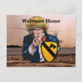 Air cav 1st cavalry division namard patch briefkaart (Voorkant)