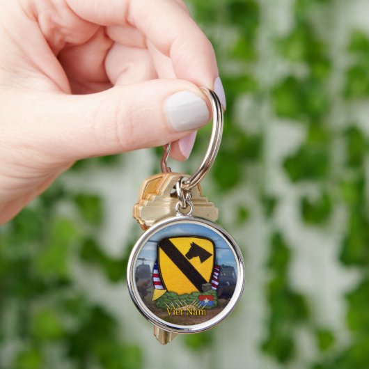 air cav vietnam war patch vets Sleutelhanger (Hand)