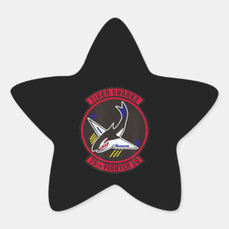 Air Ce 75th Fighter Squadron Insignia Tiger Sharks Ster Sticker