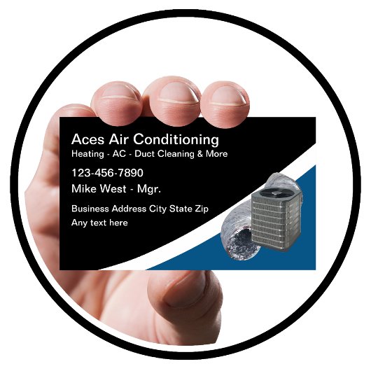 Air Conditioning And Heating Services Visitekaartje