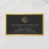 Air Conditioning & Heating Tech QR Code Visitekaartje (Voorkant)