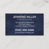 Air Conditioning – Repair • Service • Installation Visitekaartje (Achterkant)