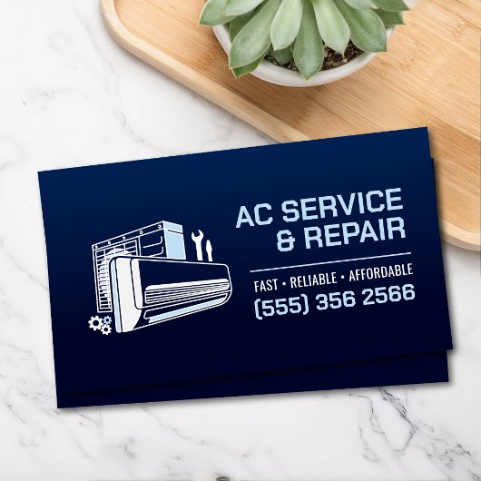 Air Conditioning – Repair • Service • Installation Visitekaartje