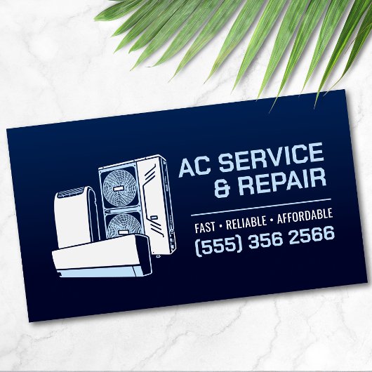 Air Conditioning – Repair • Service • Installation Visitekaartje