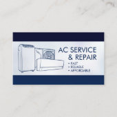 Air Conditioning – Repair, Service, Installation Visitekaartje (Voorkant)