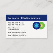 Air Conditioning Service Business Ca Visitekaartje (Voorkant)