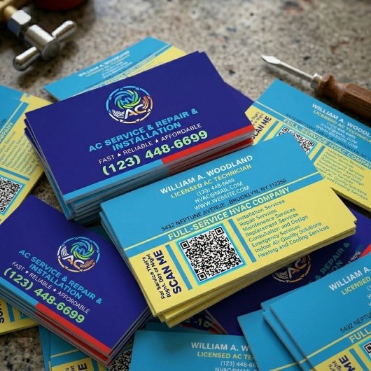 Air Conditioning Services | HVAC Heating & Cooling Visitekaartje