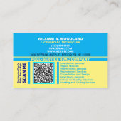 Air Conditioning Services | HVAC Heating & Cooling Visitekaartje (Achterkant)