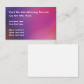 Air Conditioning Services, kleurrijk Visitekaartje (Voorkant / Achterkant)