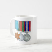 Air Crew Europe Star met Defence Medal Group Mok (Voorkant links)