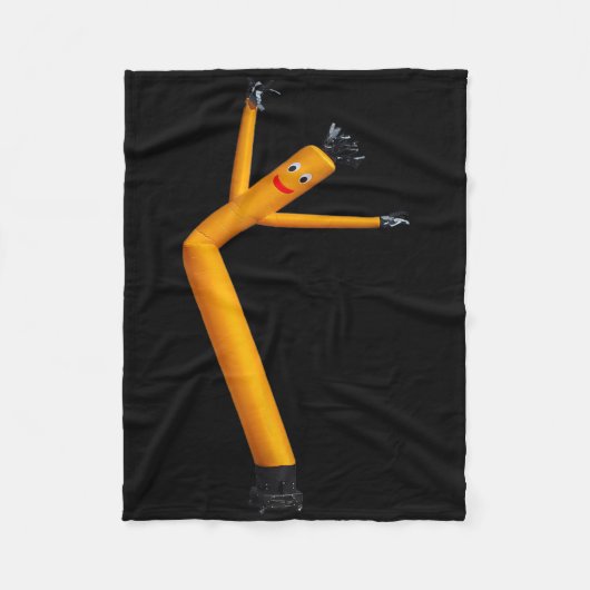 Air Dancer Fun Dancing Gift Wacky Opblaasbare Wavi Fleece Deken (Voorkant)