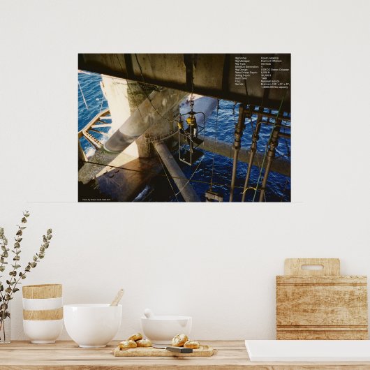 "Air Dive"-druk Poster (Keuken)