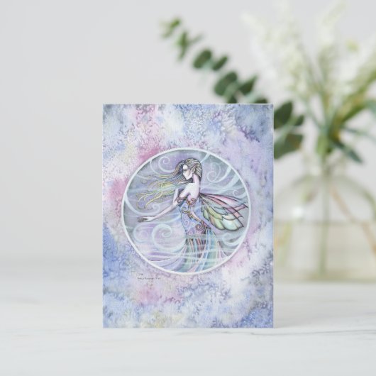 Air Element Fairy Briefkaart (Staand voorkant)