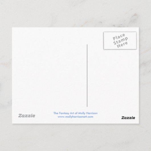 Air Element Fairy Briefkaart (Achterkant)