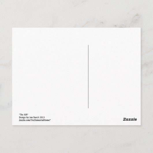 AIR Element Skyscape Briefkaart (Achterkant)