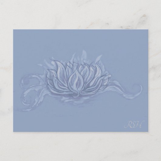 Air Elemental Lotus Briefkaart (Voorkant)