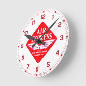 Air Express via Railway Express Agency Wall Clock Ronde Klok (Hoek)