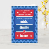 Air Force Academy Afstuderen Gefeliciteerd Red, Kaart (Gele Bloem)