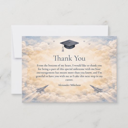 Air Force Academy Graduation Bedankkaart (Voorkant)