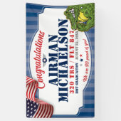 Air Force Afstudeerfeest 320 TRS Gators Mascotte 3 Spandoek (Verticaal)