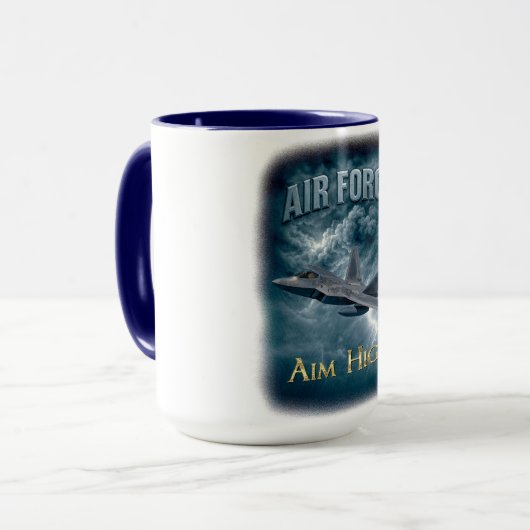 Air Force “Aim High” mok (Voorkant links)