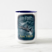 Air Force “Aim High” Mug Mok (Midden)