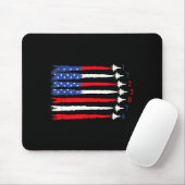 Air Force American Flag 4th Of July 2026 Funny Gif Muismat (Met muis)