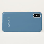 AIR FORCE BLUE Solid Background iPhone X Hoesje (Achterkant (horizontaal))