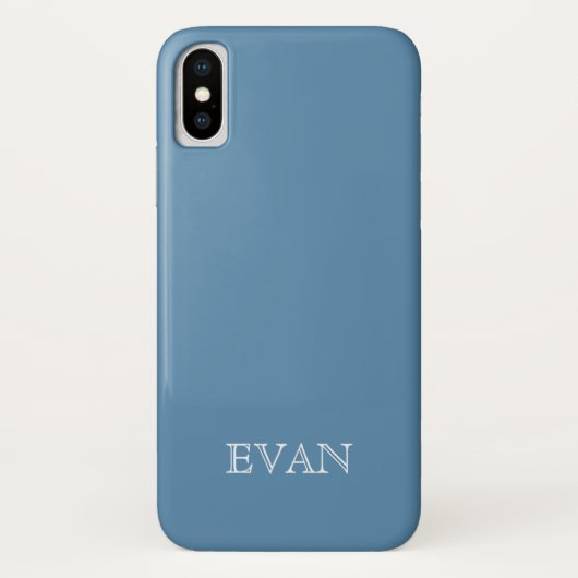 AIR FORCE BLUE Solid Background iPhone X Hoesje (Achterkant)