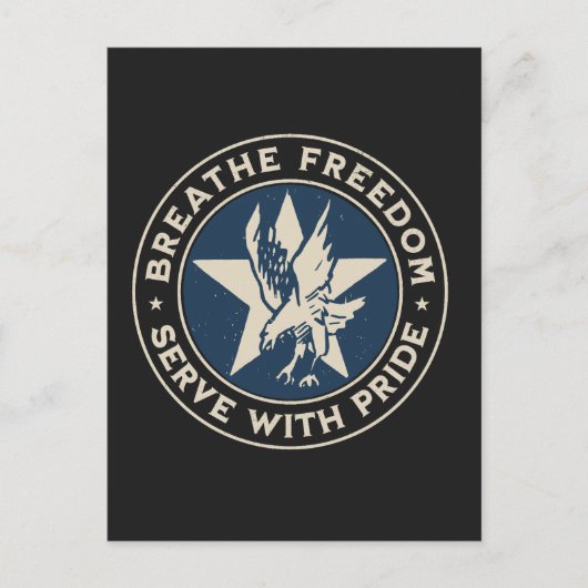 Air Force - Breathe freedom, serve with pride. Briefkaart (Voorkant)