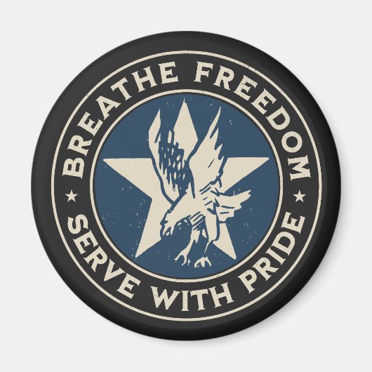 Air Force - Breathe freedom, serve with pride. Magneet (Voorkant)