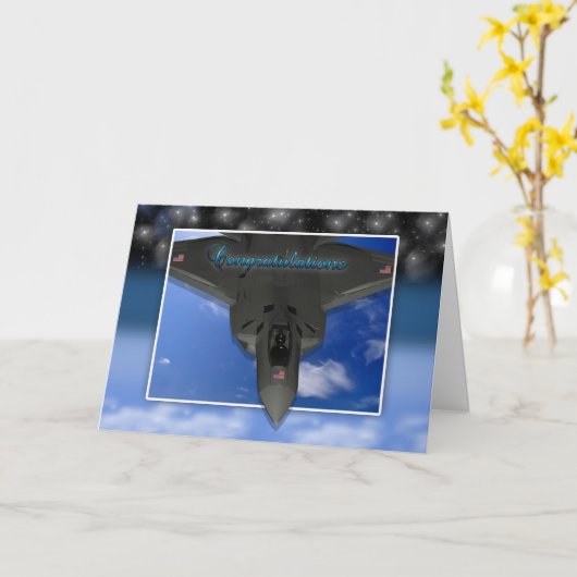 Air Force Commissioning feliciteert Kaart (Gele Bloem)
