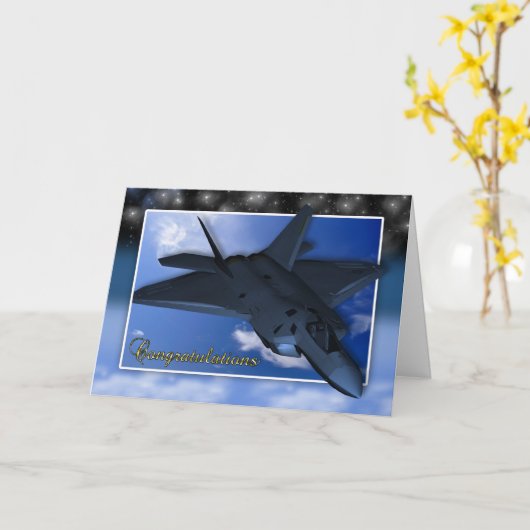 Air Force Commissioning feliciteert Kaart (Gele Bloem)