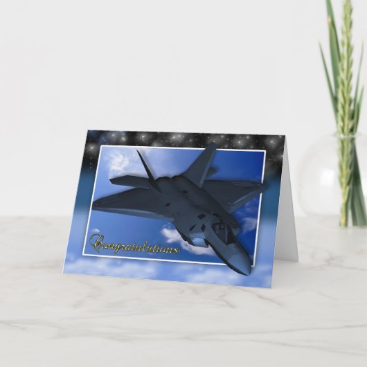 Air Force Commissioning feliciteert Kaart (Voorkant)