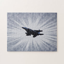 Air Force F 15 Gevechtsvliegtuig Sky Burst Puzzel