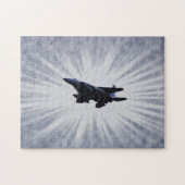 Air Force F 15 Gevechtsvliegtuig Sky Burst Puzzel Legpuzzel (Horizontaal)