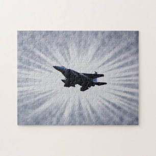 Air Force F 15 Gevechtsvliegtuig Sky Burst Puzzel Legpuzzel