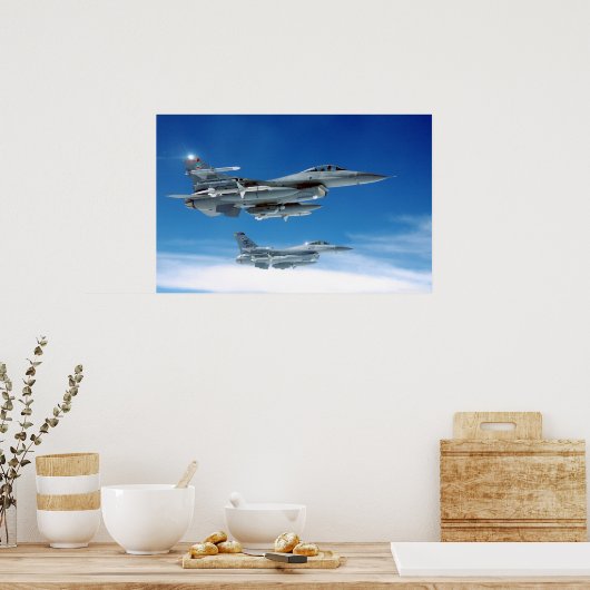 Air Force F-16's Poster (Keuken)
