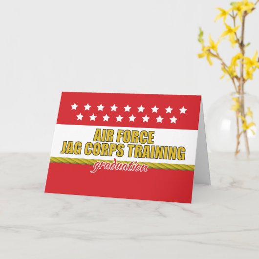 Air Force JAG Corps Training Graduation Kaart (Gele Bloem)