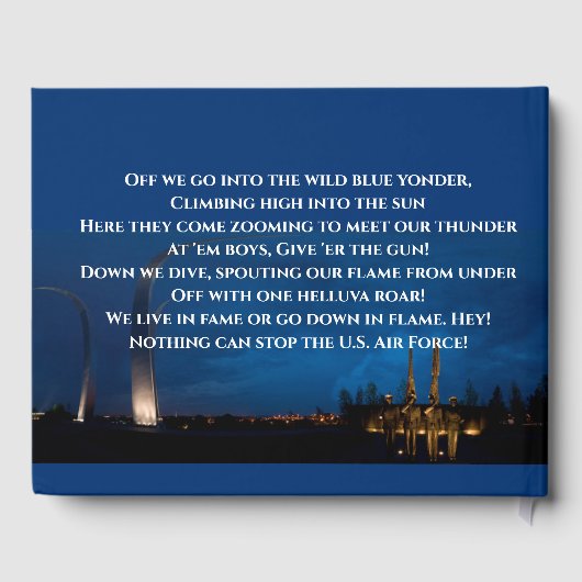 Air Force Memorial bij nacht Gastenboek (Achterkant)